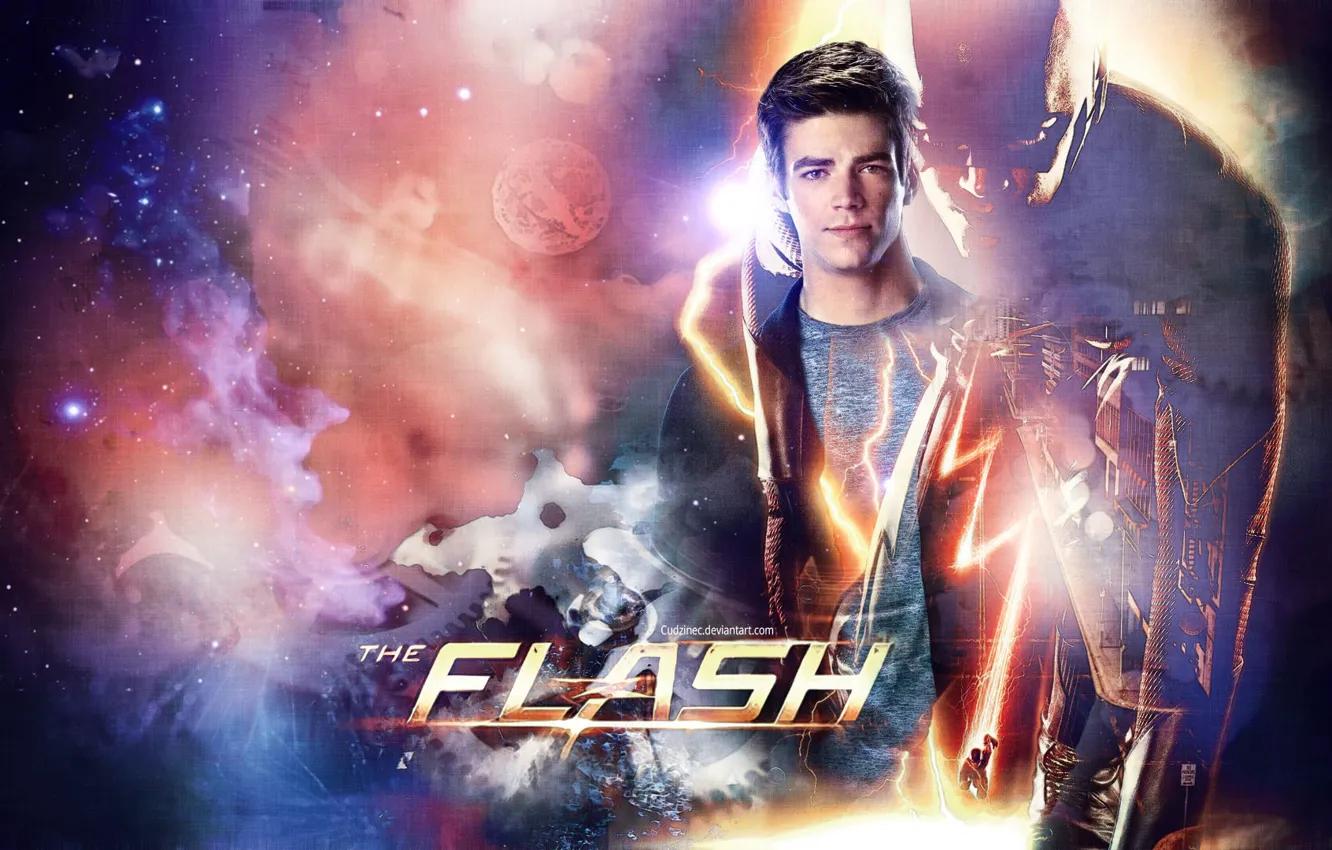 Photo wallpaper Flash, tv series, Grant Gustin, Grant Gastin, Barry Allen, Barry Allen