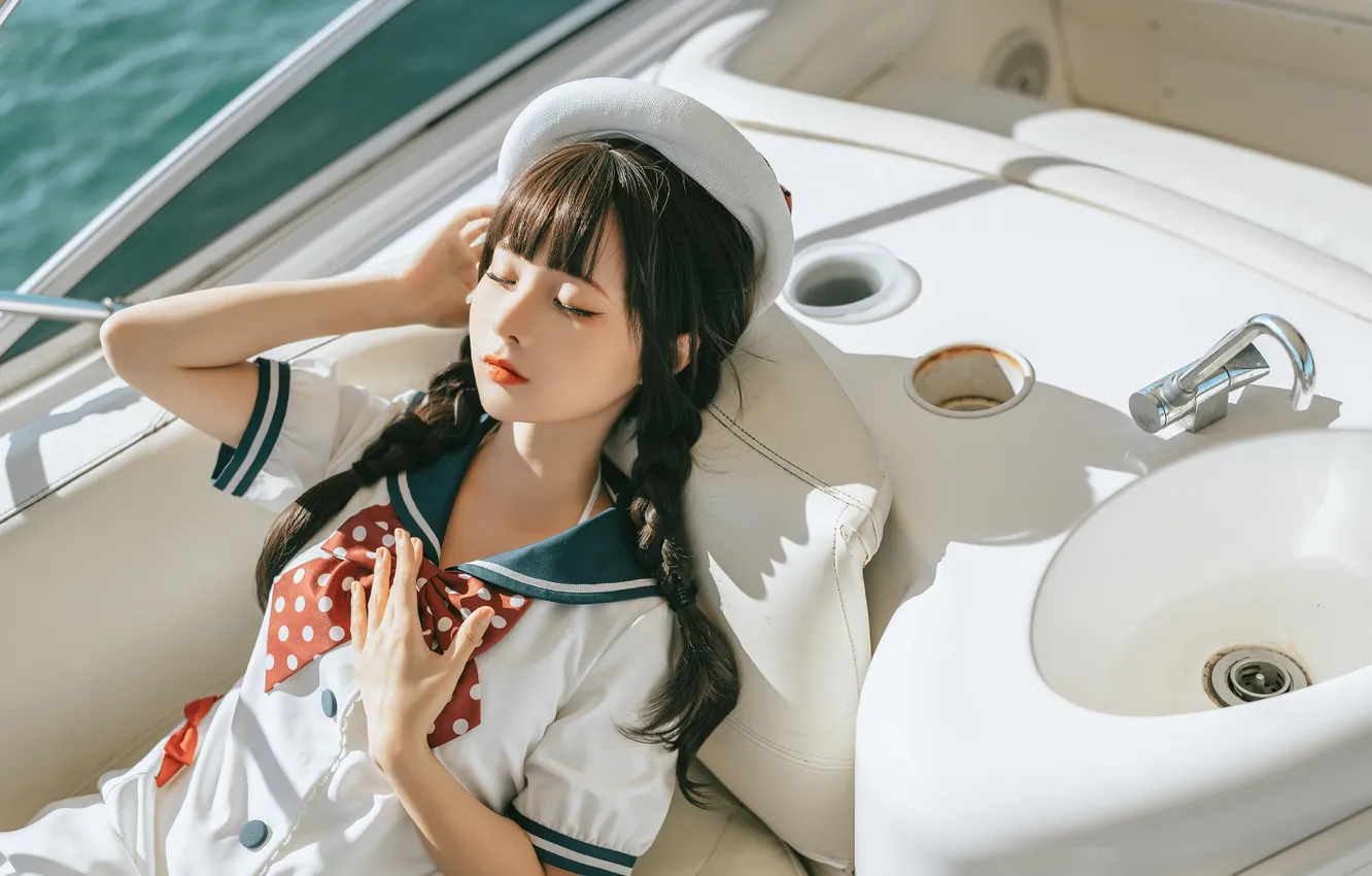 Photo wallpaper girl, asian, asian girls, Chun Momo