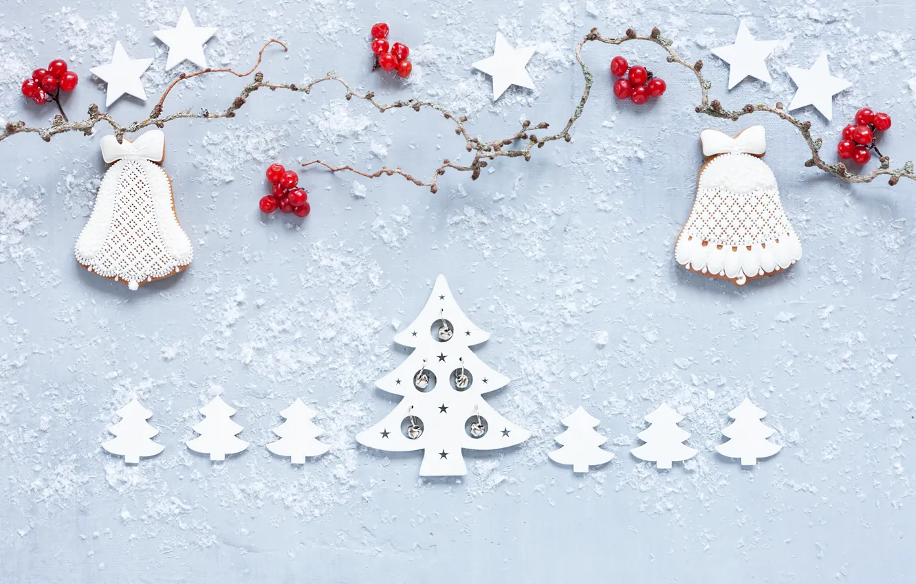 Photo wallpaper decoration, Christmas, decor, gingerbread, ELIZAVETA ELESINA