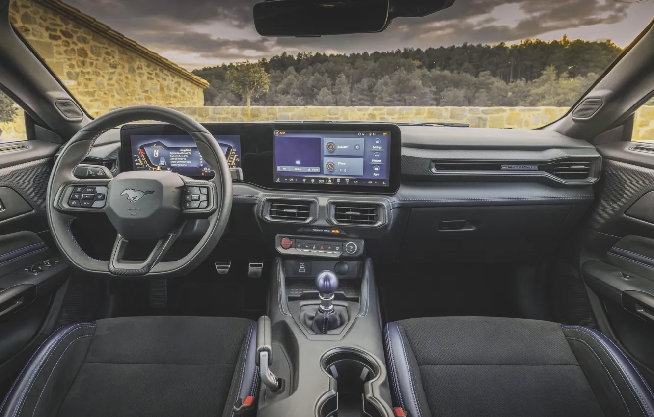 Photo wallpaper Mustang, Ford, Ford Mustang Dark Horse