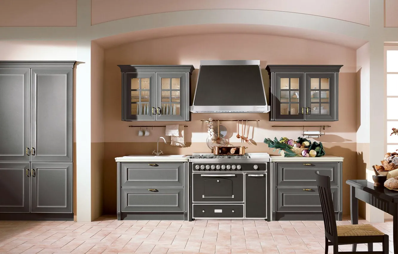 Photo wallpaper design, style, interior, kitchen, dining room, best italian interior design
