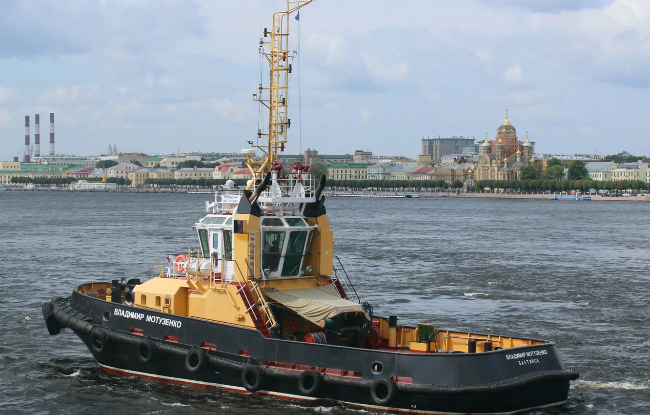 Photo wallpaper tug, auxiliary fleet, raid