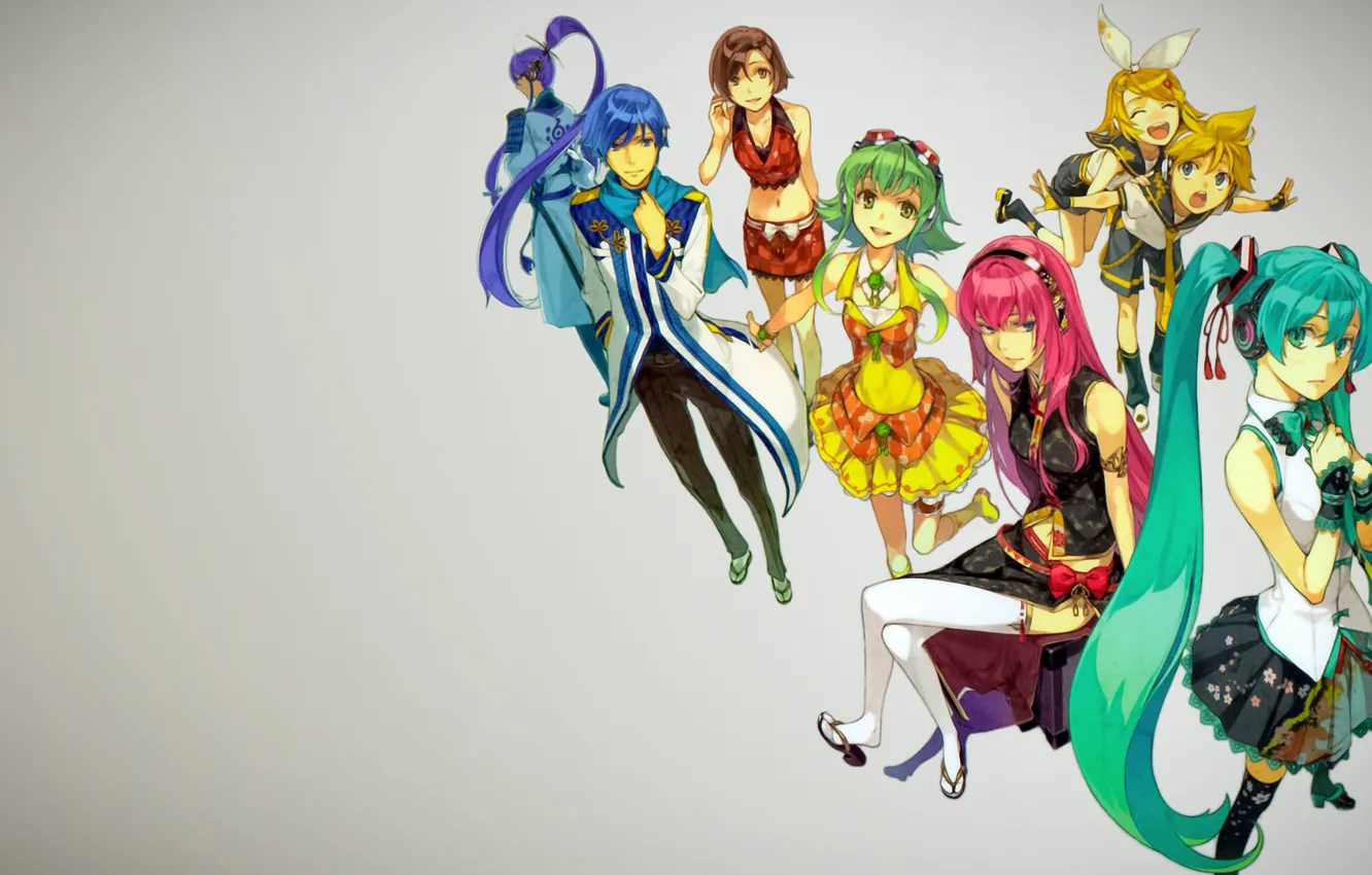 Photo wallpaper background, vocaloid, Vocaloid, characters