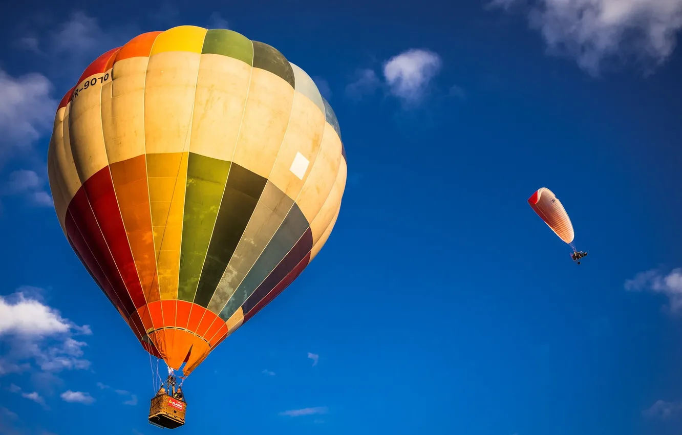 Photo wallpaper the sky, balls, sport