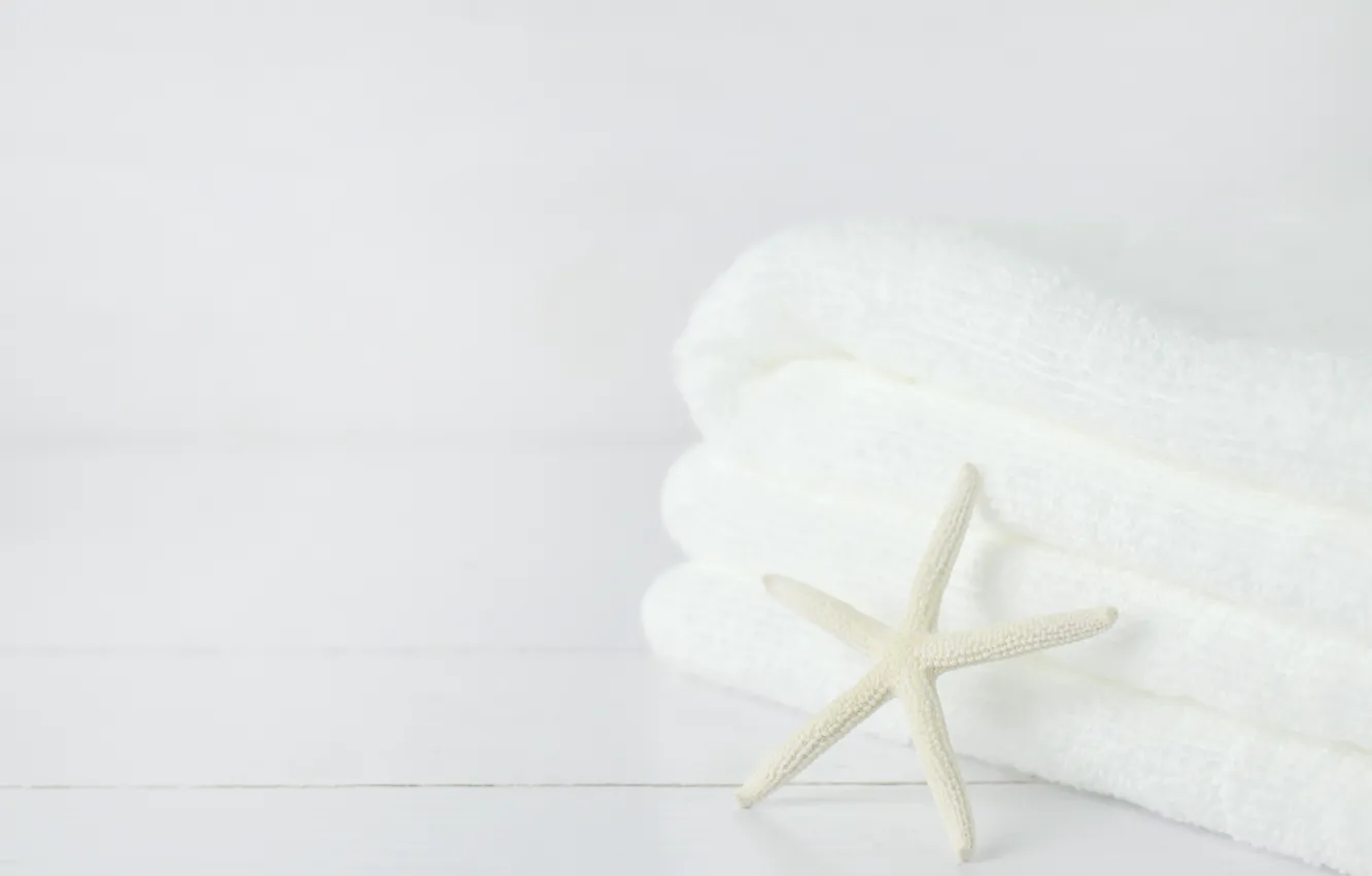 Photo wallpaper background, towel, starfish