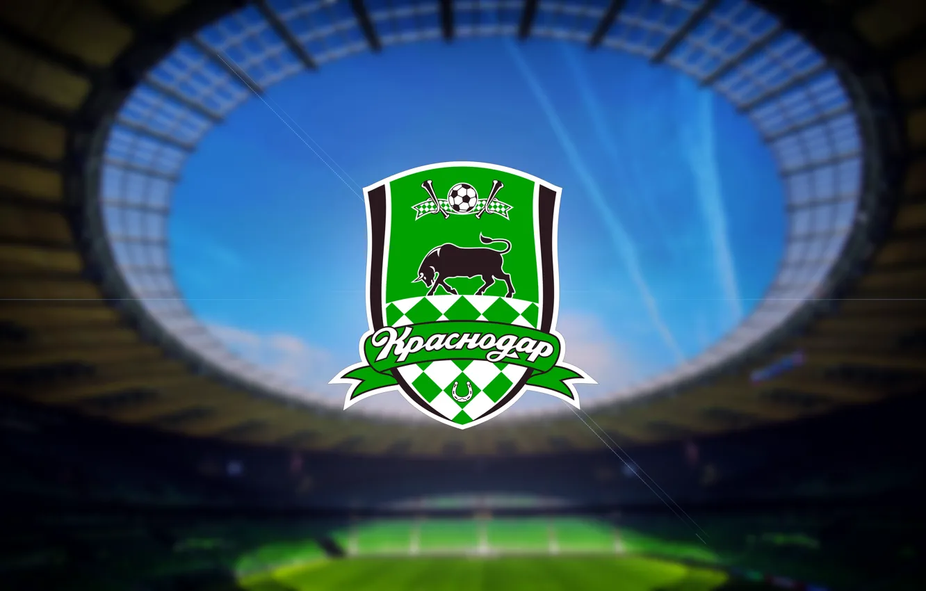 Photo wallpaper Logo, Logo, Russia, Logo, Stadium, Football club, Bulls, Krasnodar