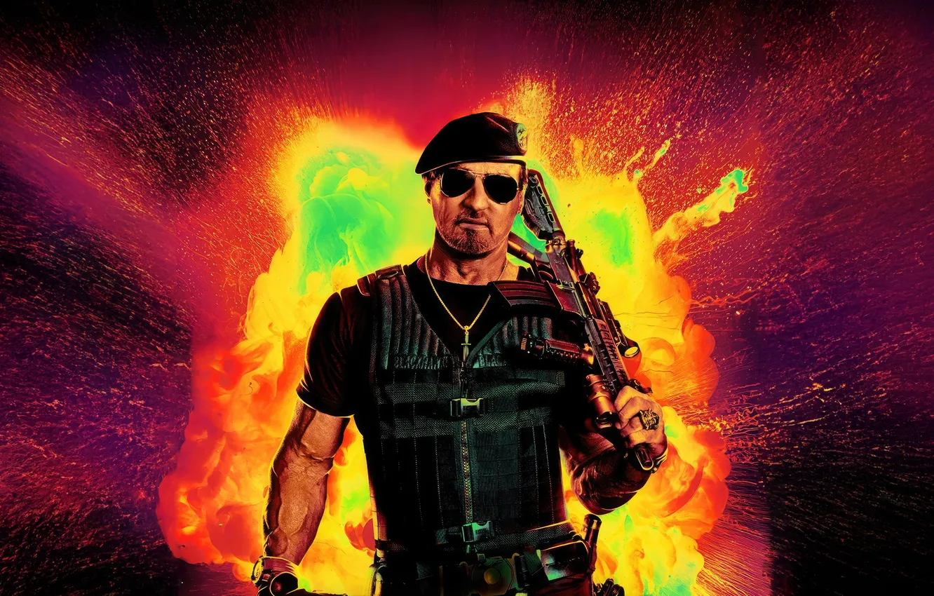 Photo wallpaper action, poster, Sylvester Stallone, Sylvester Stallone, barney, The Expendables 4, The Expendables 4, Expend4bles