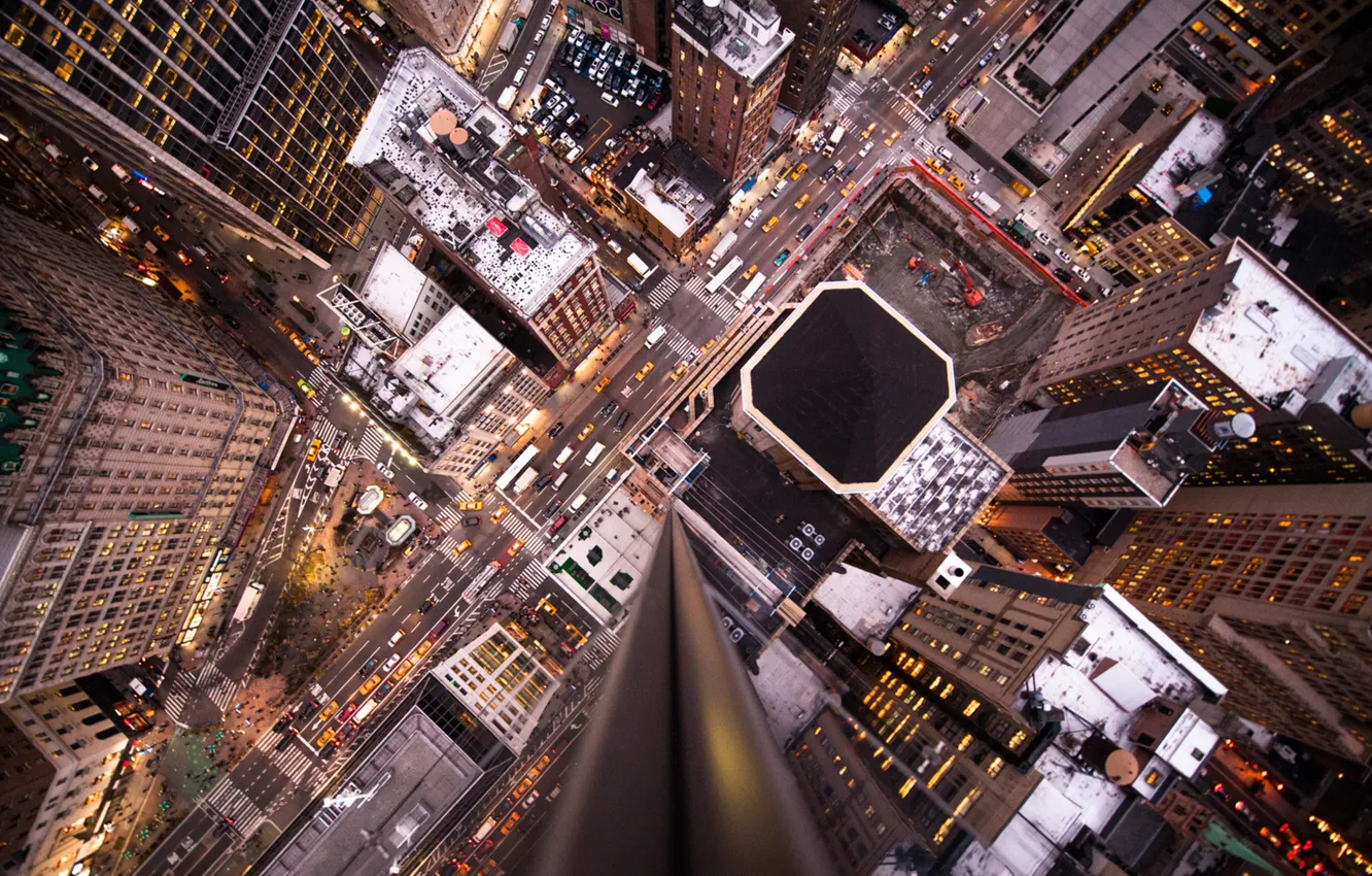 Photo wallpaper city, the city, building, road, architecture, cars, megapolis, cars