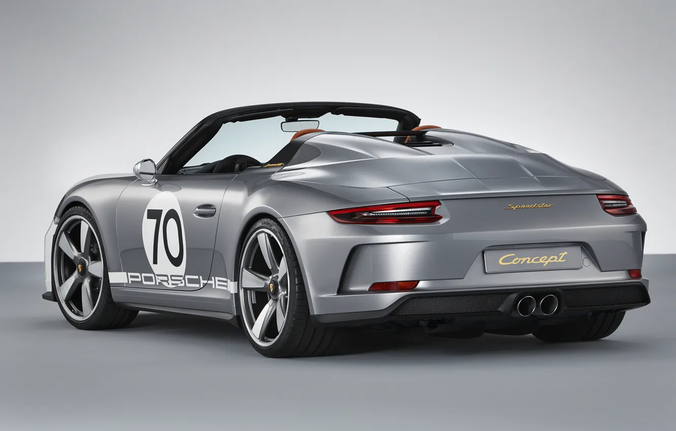 Photo wallpaper Concept, 911, Porsche, rear view, 2018, Speedster