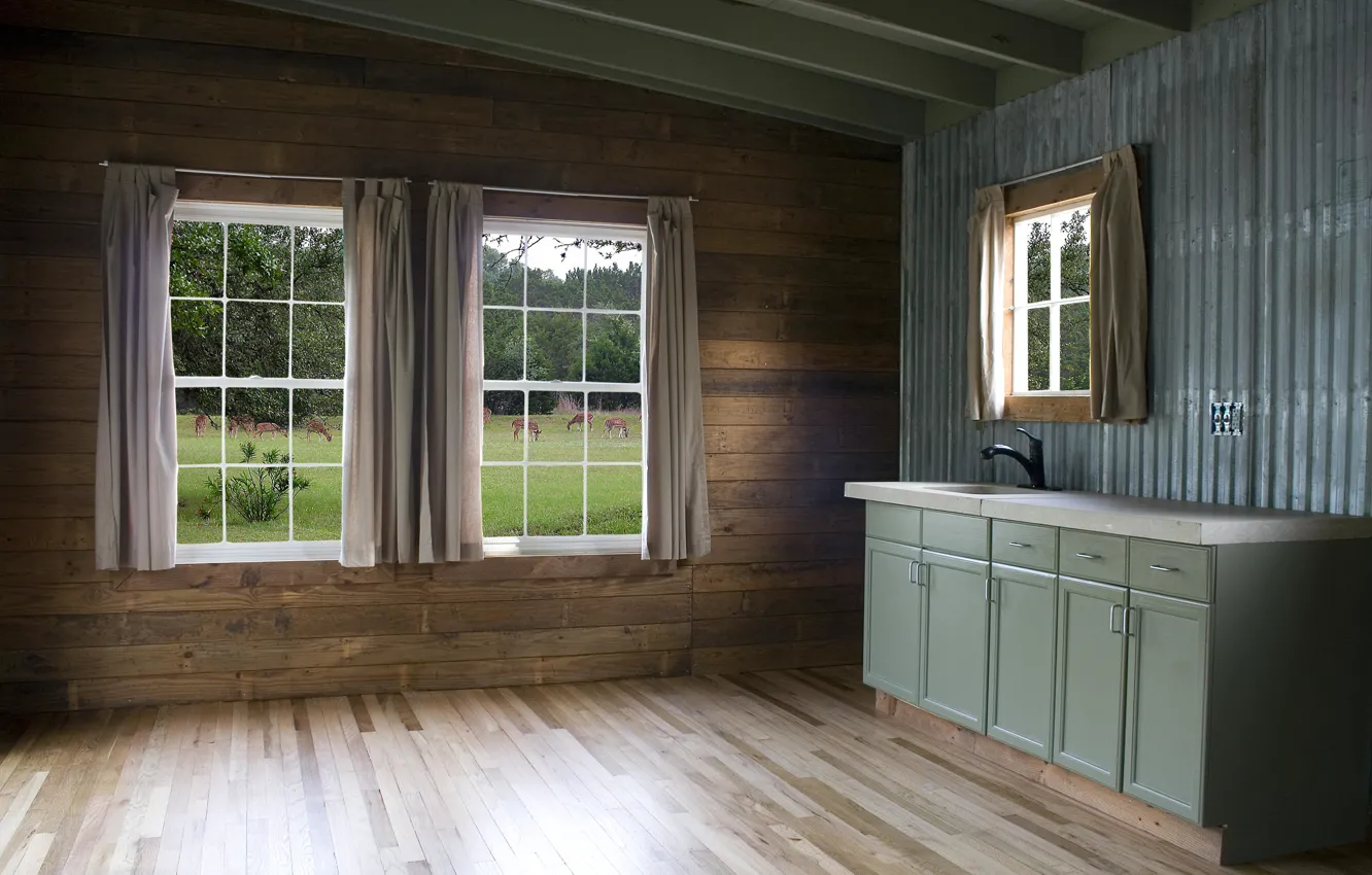 Photo wallpaper design, style, room, interior, kitchen, country house