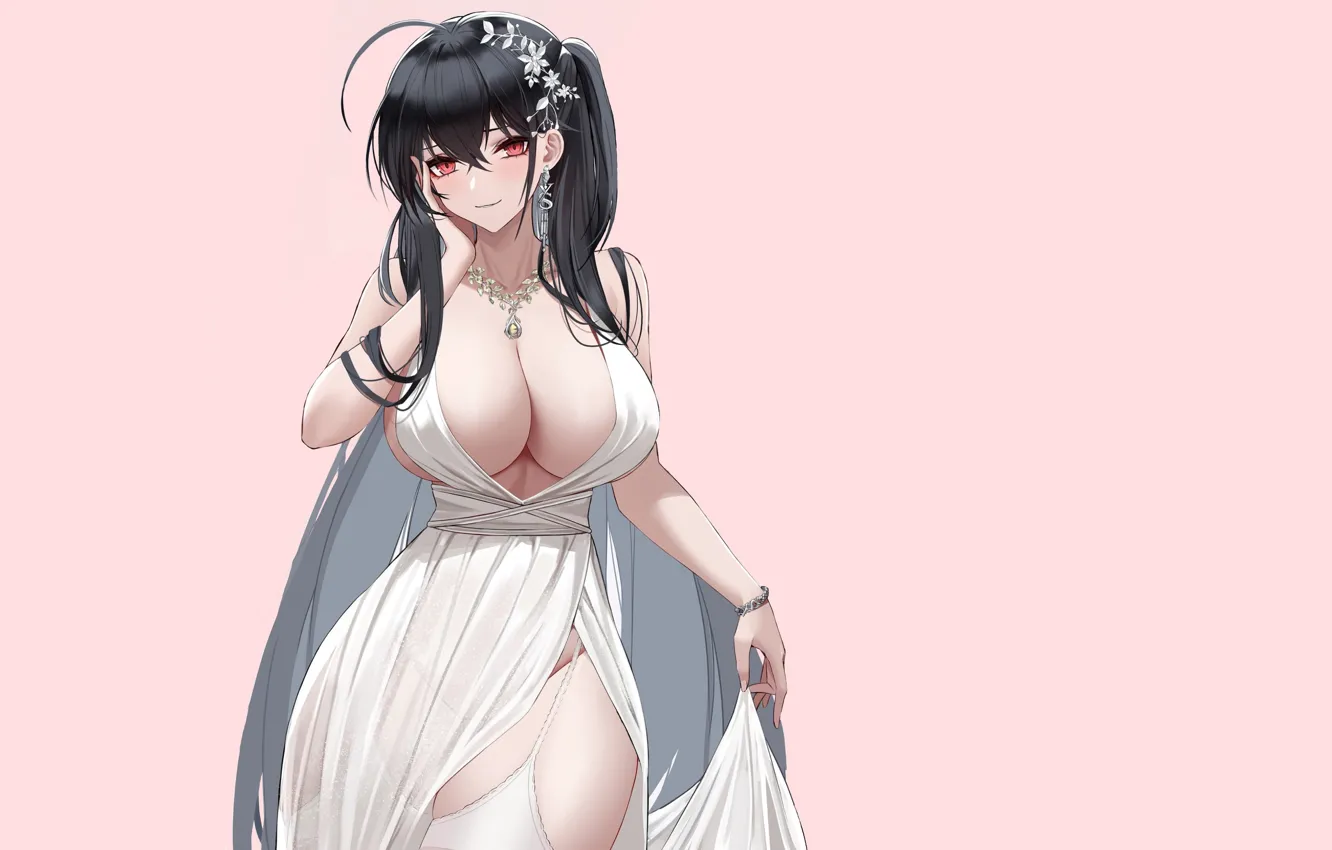 Photo wallpaper girl, hot, sexy, boobs, anime, pretty, babe, cute