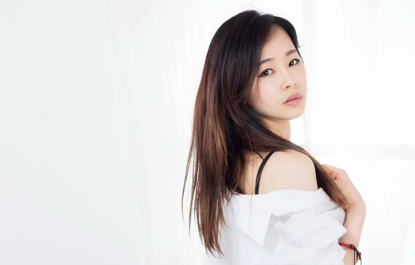 Photo wallpaper girl, portrait, Asian