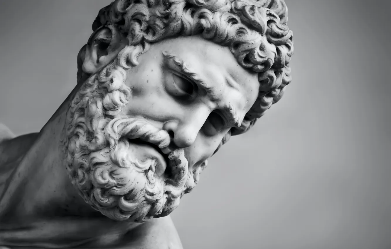 Photo wallpaper statue, marble, Marcus Aurelius
