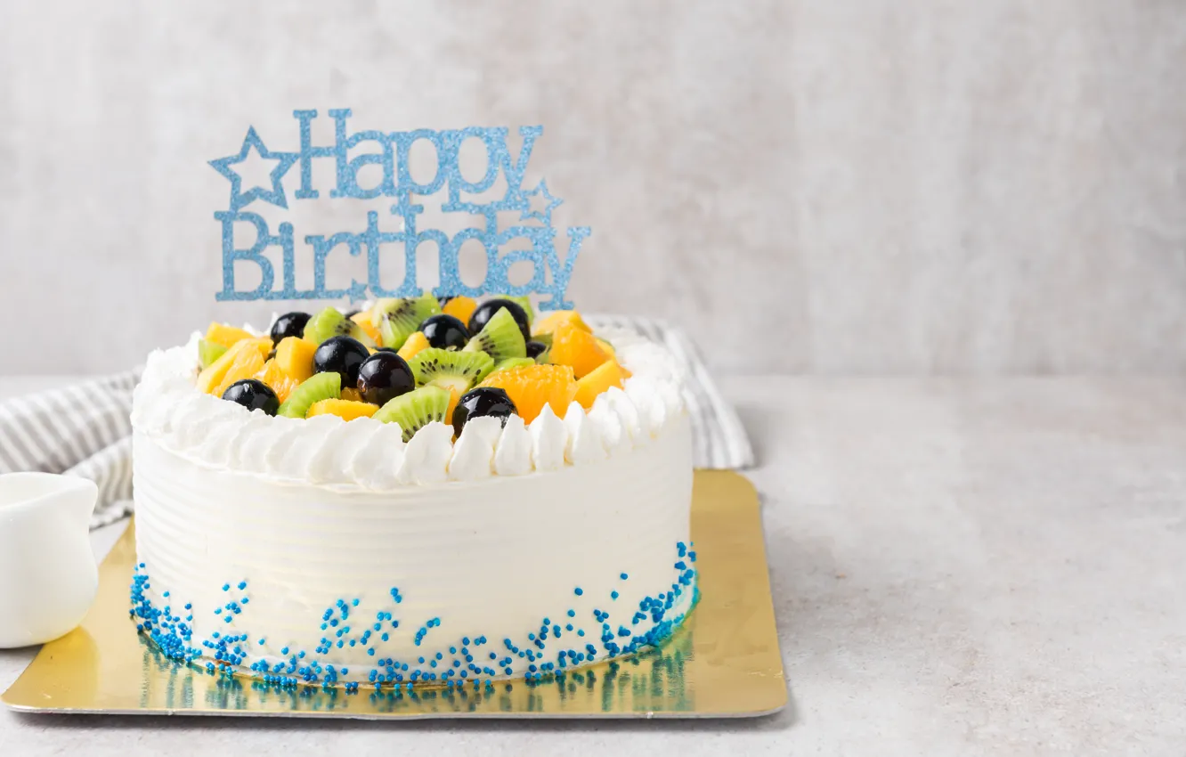 Photo wallpaper cake, Holiday, birthday
