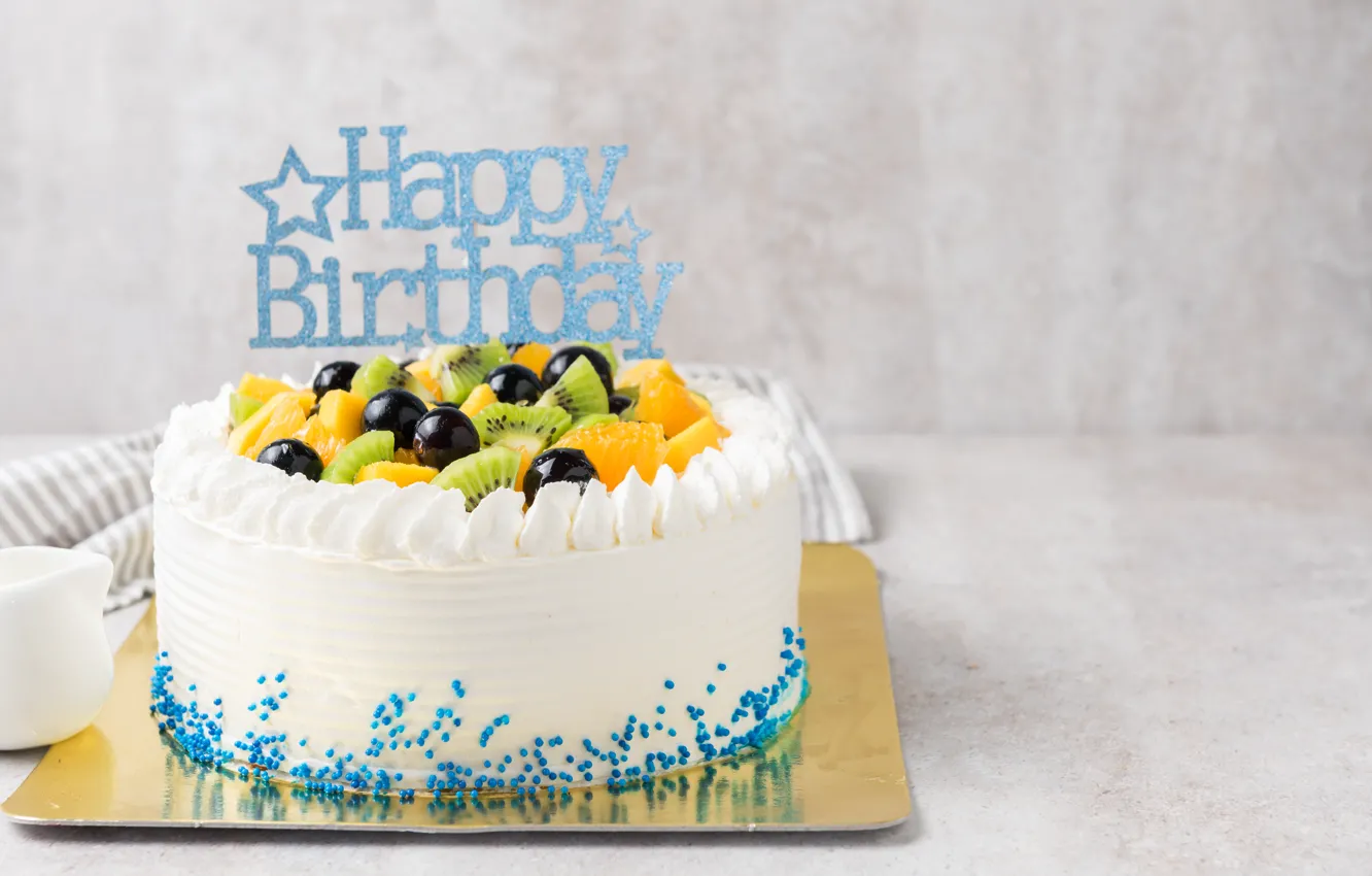 Photo wallpaper birthday, holiday, cake