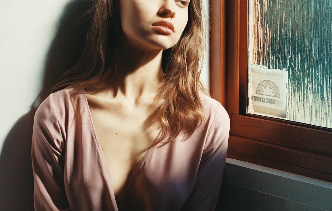 Photo wallpaper model, window, photos, Sophia Tatum