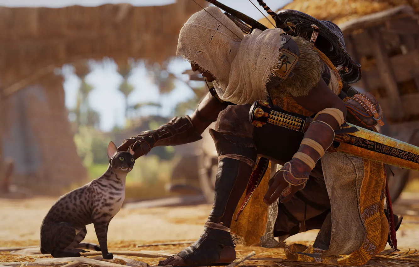 Photo wallpaper game, Ubisoft, Assassin's Creed Origins, Assassin's Creed: Origins, Bayek