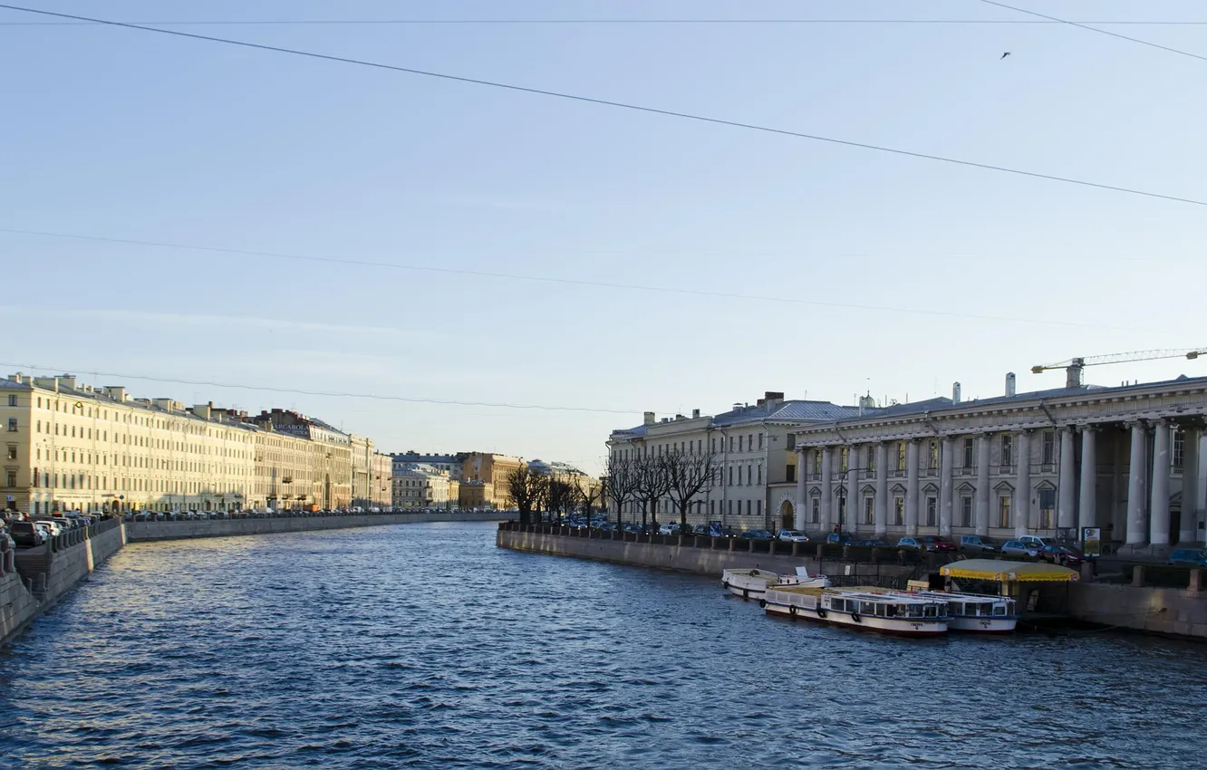 Photo wallpaper river, Peter, Russia, Russia, SPb, spb, Fontanka, St. Petersburg