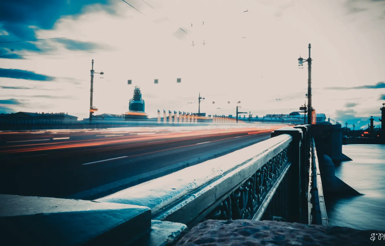 Photo wallpaper landscape, the city, Saint Petersburg, Russia, SPb