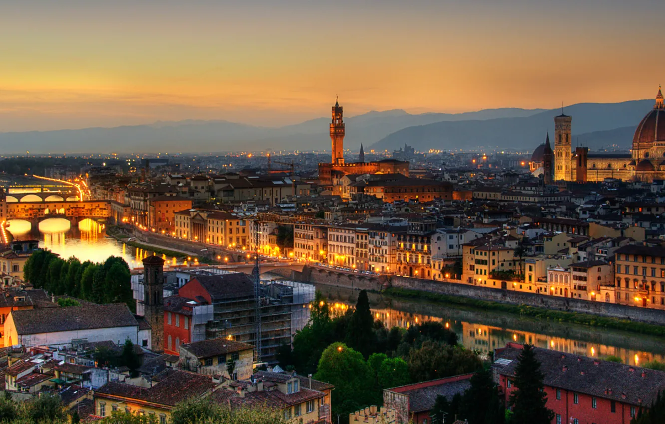 Photo wallpaper City, Italy, Rome, Florence, Town, Firenze, Architecture, Roman