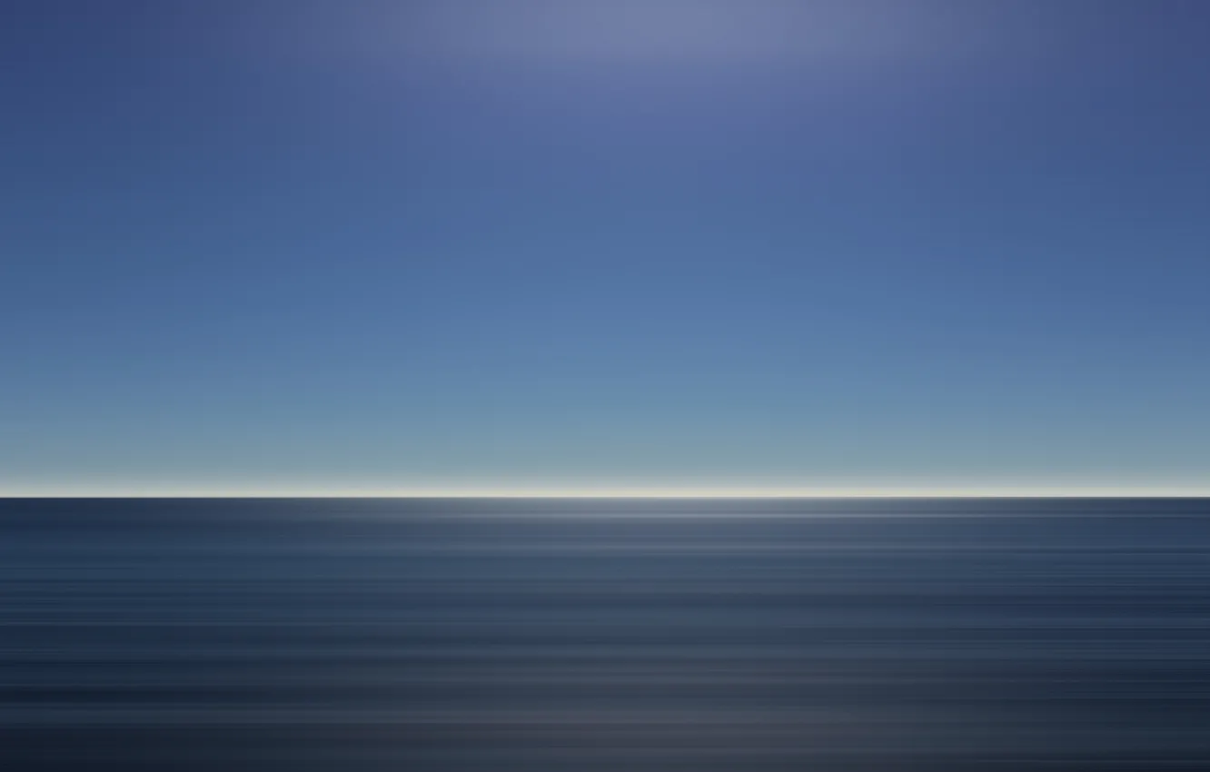 Photo wallpaper sea, minimalism, excerpt, blue