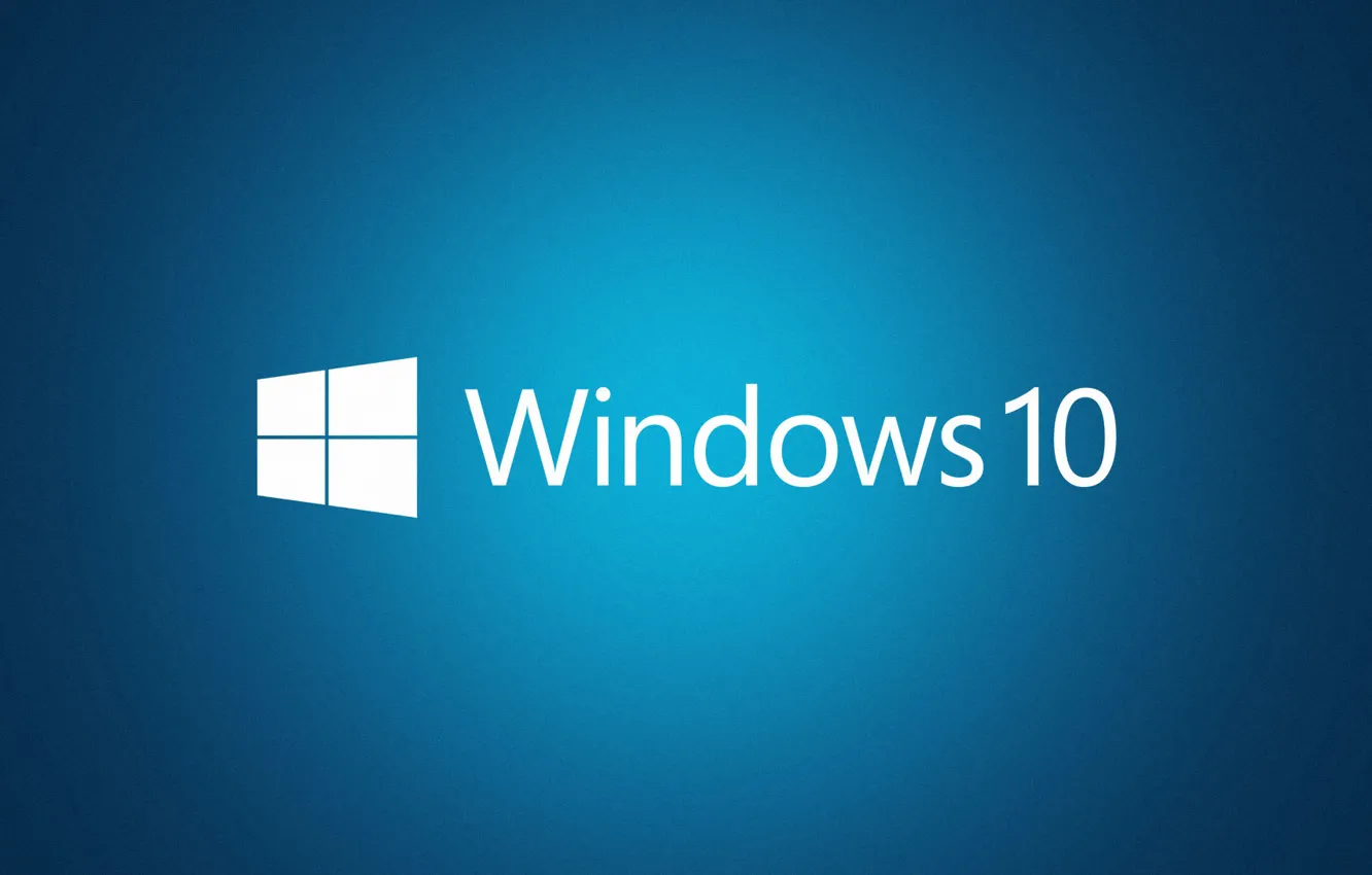 Photo wallpaper Windows, Blue, Windows 10