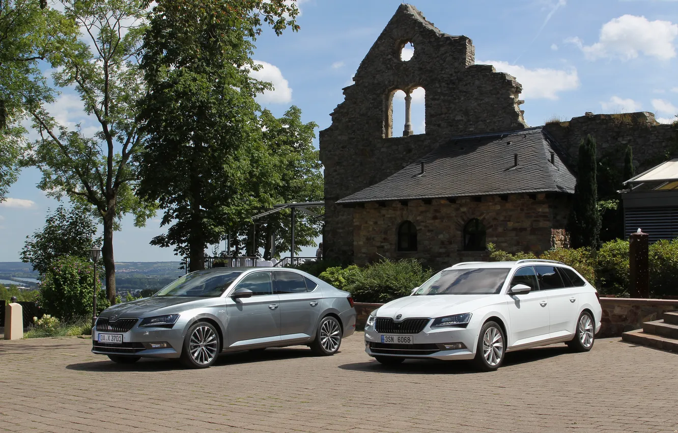 Photo wallpaper Skoda, UK-spec, Skoda, 2015, Superb, superb
