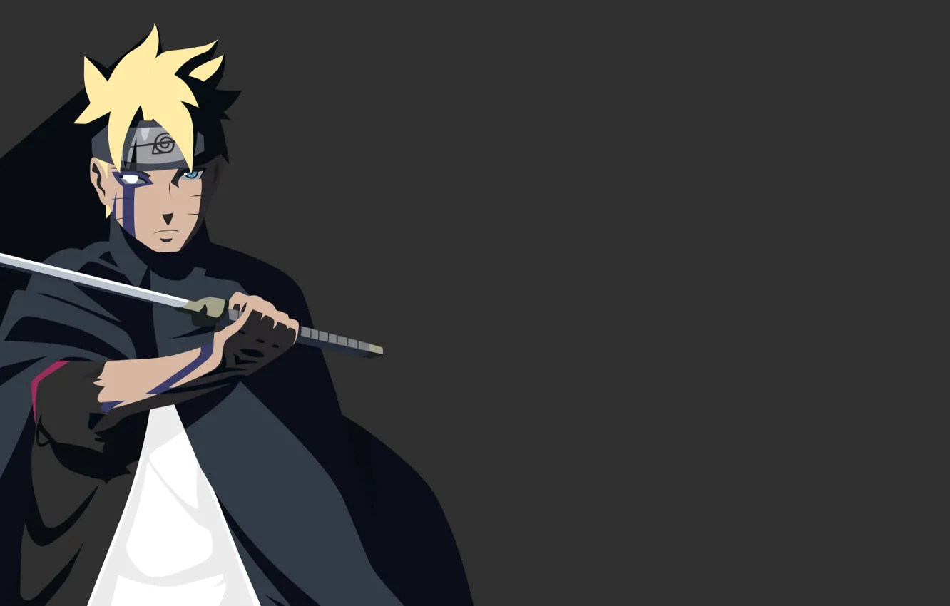 Photo wallpaper Naruto, katana, ken, blade, ninja, shinobi, hitaiate, scar