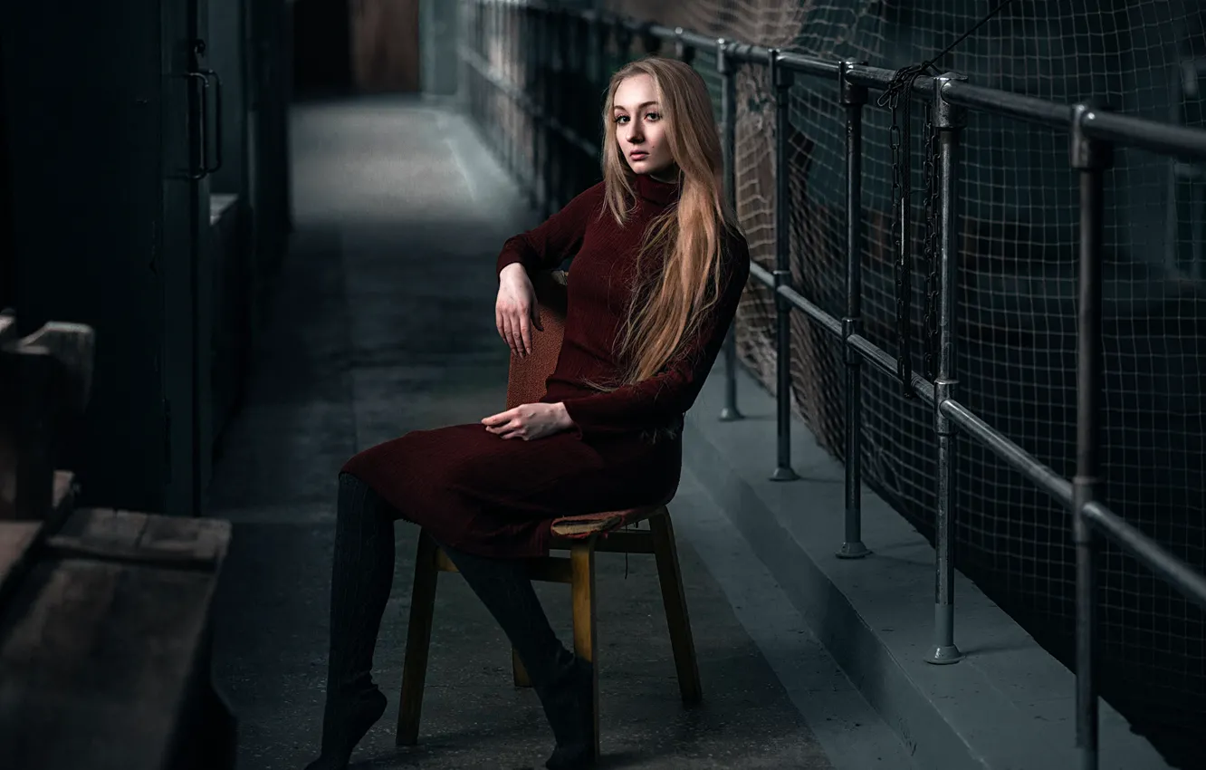 Photo wallpaper dress, chair, Natasha, Max Kuzin