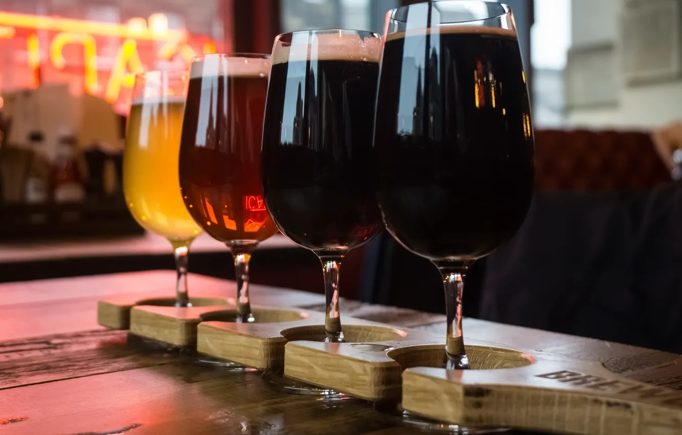 Photo wallpaper glass, beer, beauty