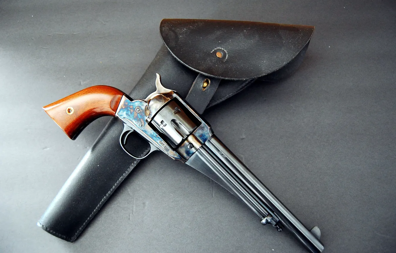 Photo wallpaper weapons, revolver, holster, Remington, 1875