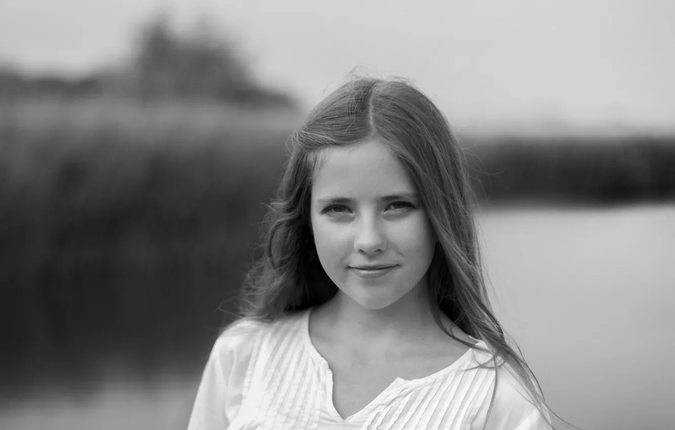 Photo wallpaper portrait, blur