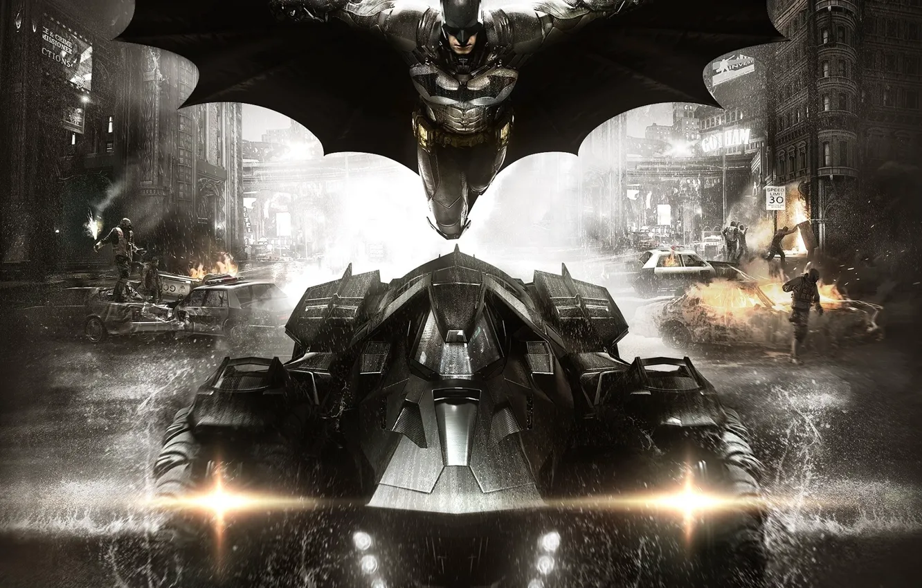 Photo wallpaper machine, flight, the city, steel, smoke, home, armor, fighter