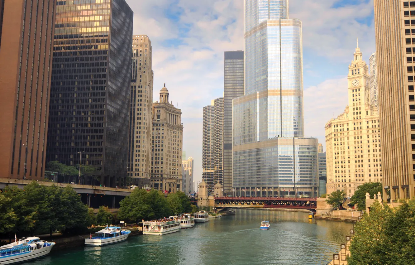 Photo wallpaper water, the city, view, home, skyscrapers, places, country