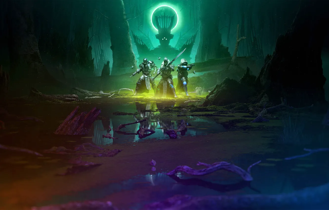 Photo wallpaper Bungie, hunter, The warlock, Titan, Destiny, Destiny 2, The Witch Queen