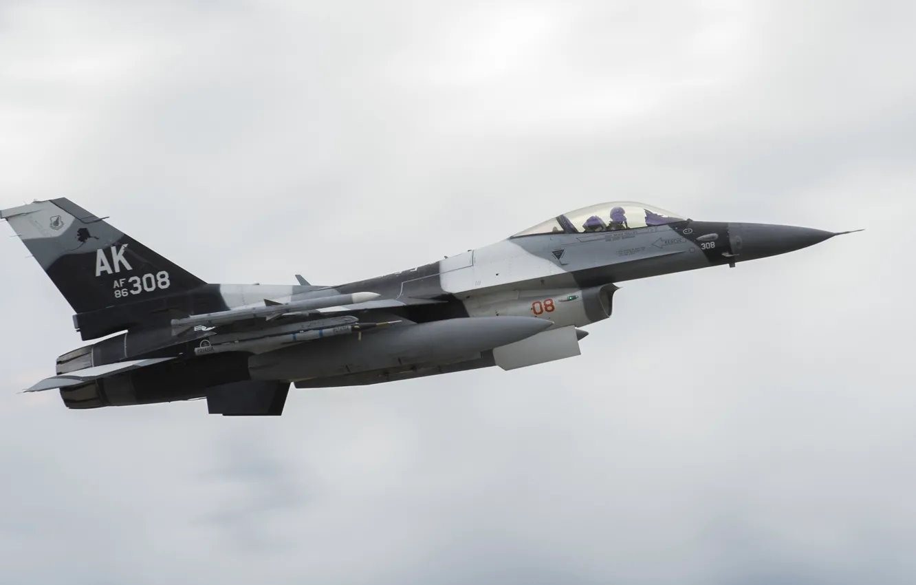 Photo wallpaper F-16, Fighting Falcon, Red Flag, UNITED STATES AIR FORCE, General Dynamics, the fourth generation fighter, …