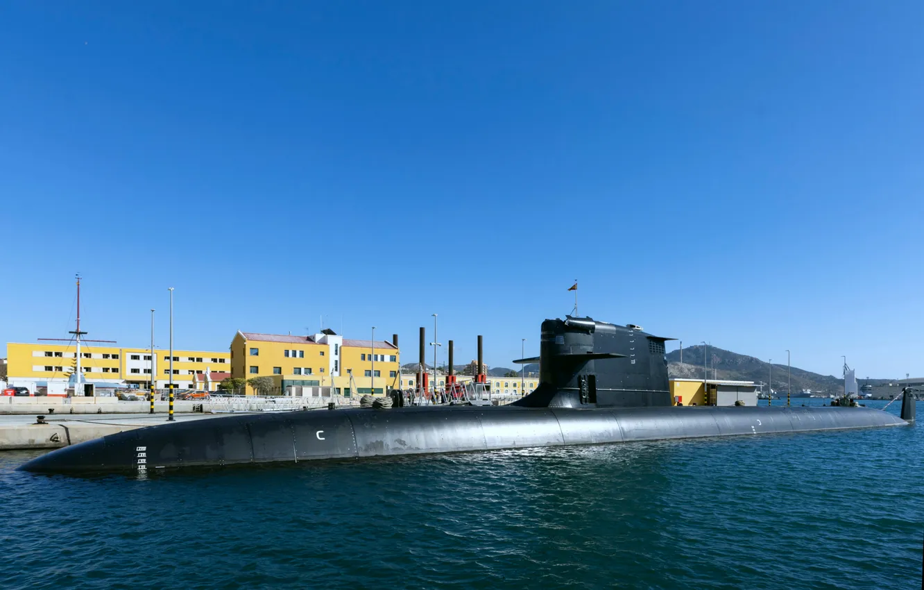 Photo wallpaper submarine, Spanish Navy, 2025, Diesel-electric, S-81, Isaac Peral