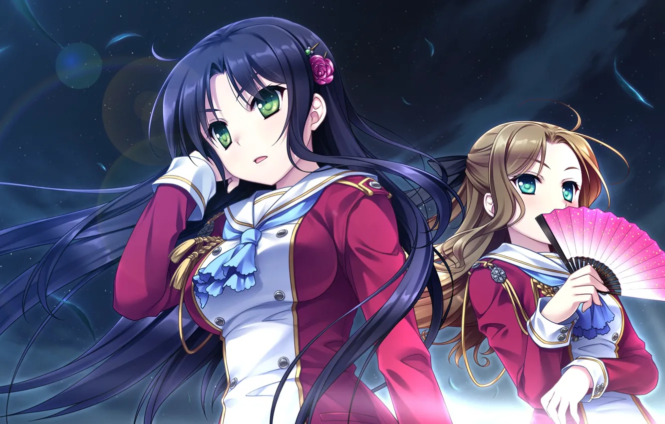 Photo wallpaper girl, the wind, fan, form, Hello Lady!