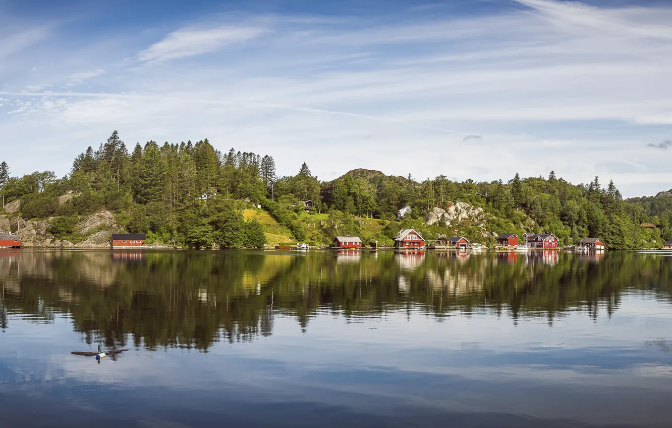 Photo wallpaper Norway, panorama, Norway, Egersund, Kjeøy