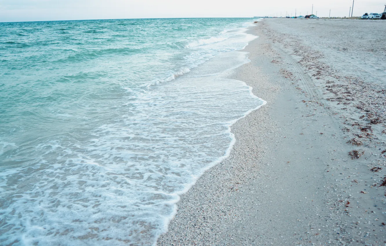 Photo wallpaper sea, wave, beach