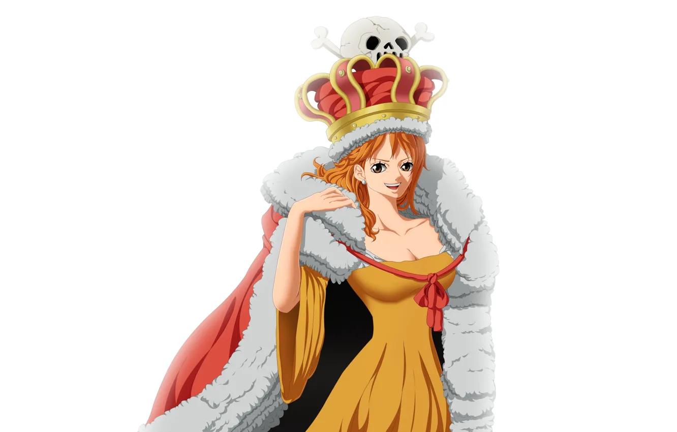 Photo wallpaper sake, game, One Piece, dress, pirate, big, anime, crown