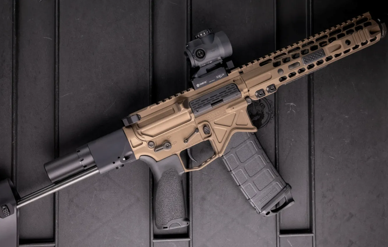 Photo wallpaper weapons, rifle, weapon, custom, M16, M16, assault rifle, AR-15