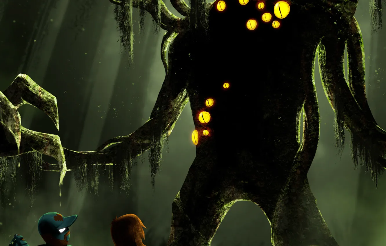 Photo wallpaper Music, Cover, Monstercat, Pegboard Nerds, Swamp Thing