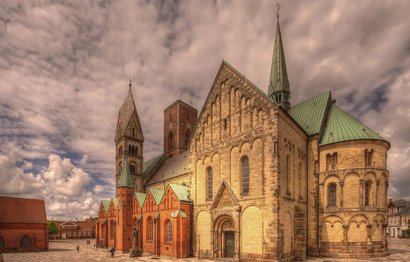 Photo wallpaper Denmark, Church, Cathedral, Ribe