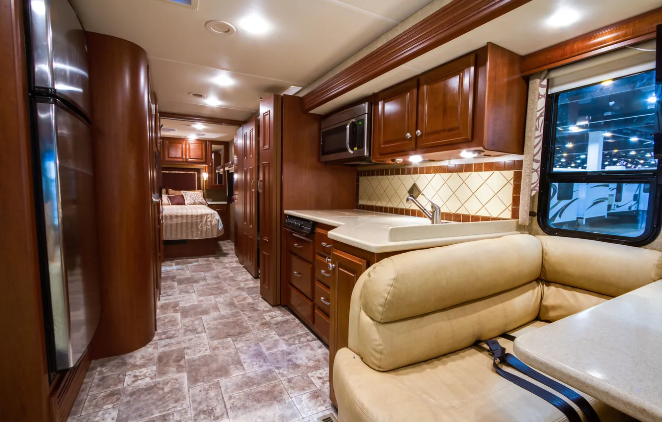 Photo wallpaper interior, bus, Colorado, glamping, Adventure, indoors, camping, cabinet