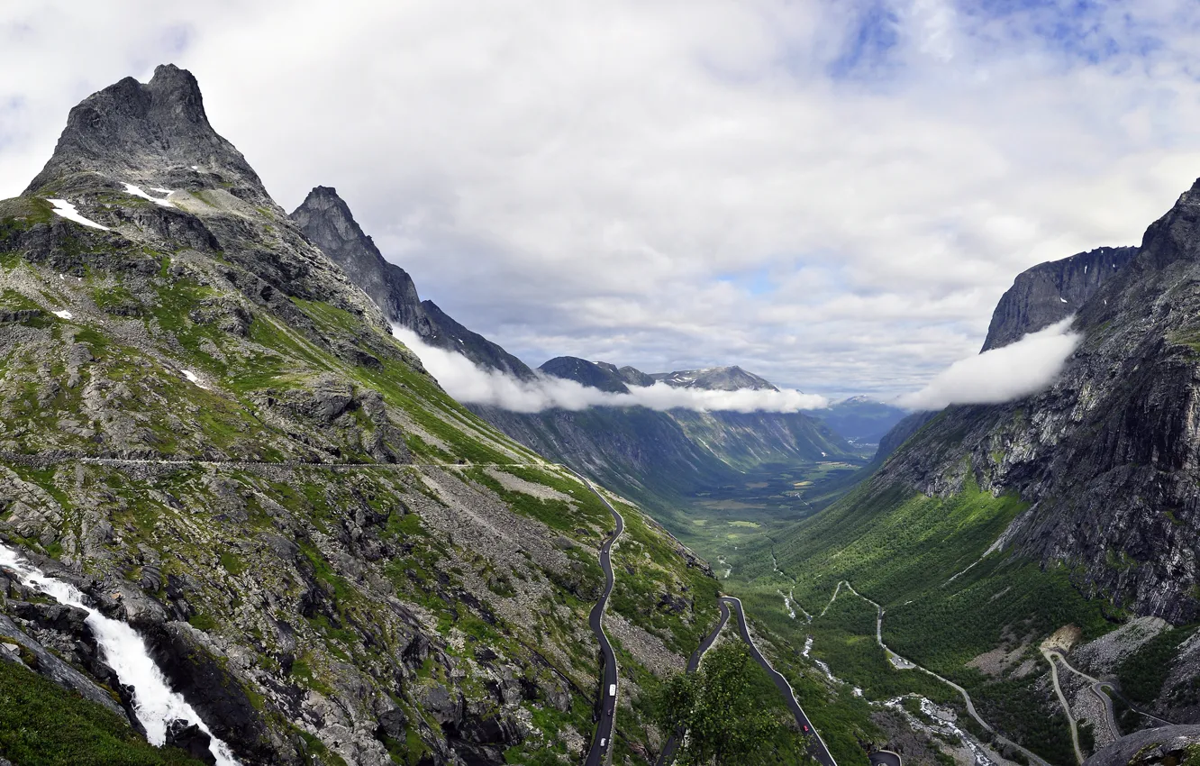 Photo wallpaper Norway, Norway, Trollstigen, Trollstigen, Westland, Ålesund, Alesund, Vestlandet