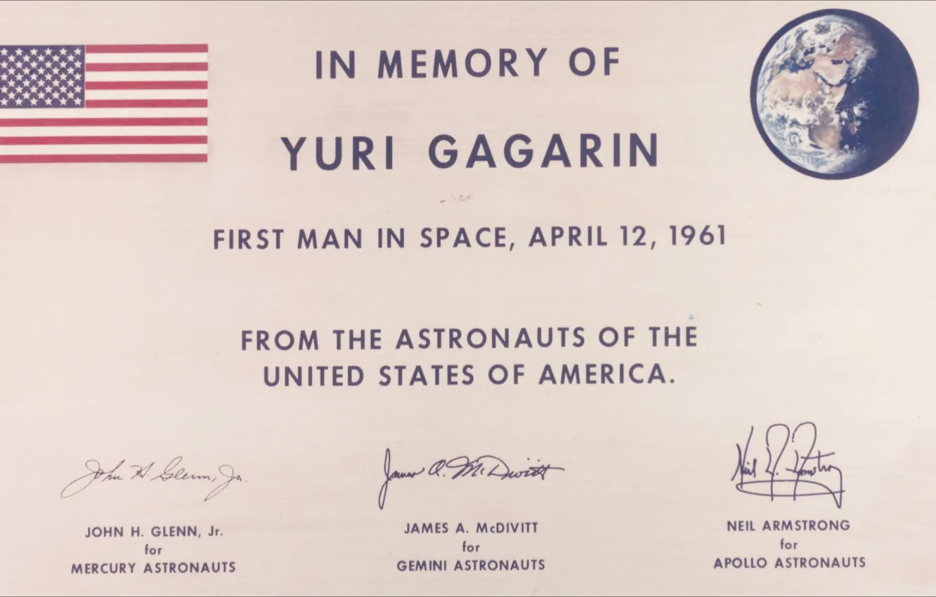 Photo wallpaper space, memory, space, NASA, history, information, april 12