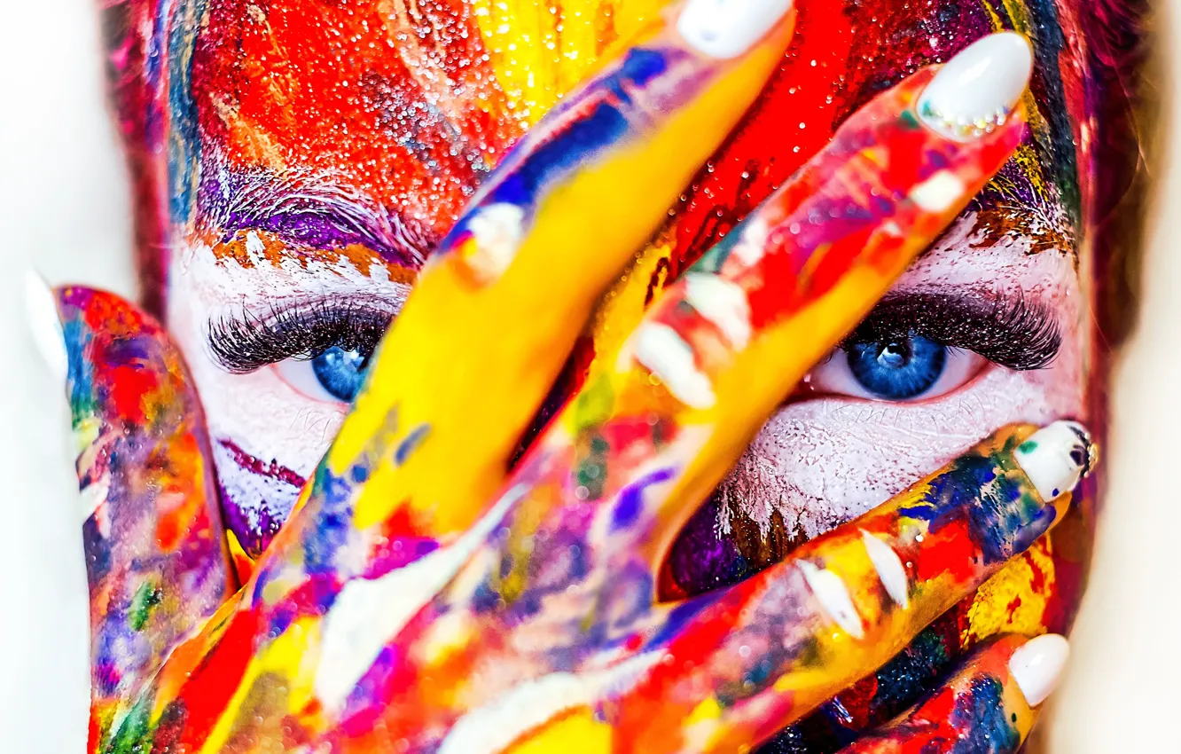 Photo wallpaper world, color, you, Happy, Holi