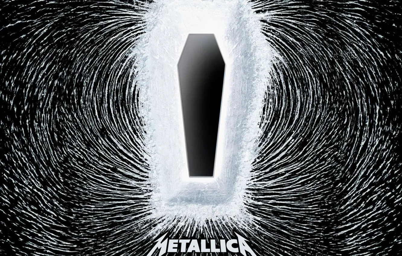 Photo wallpaper the coffin, Metallica, pole, death magnetic