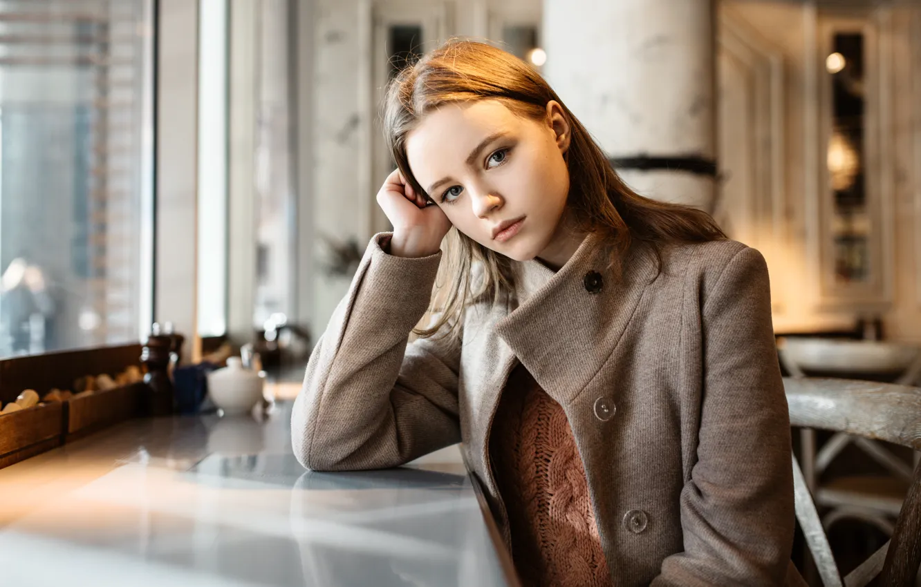 Photo wallpaper look, girl, bokeh, Alina, Igor Kondakov, Igor Kondukov